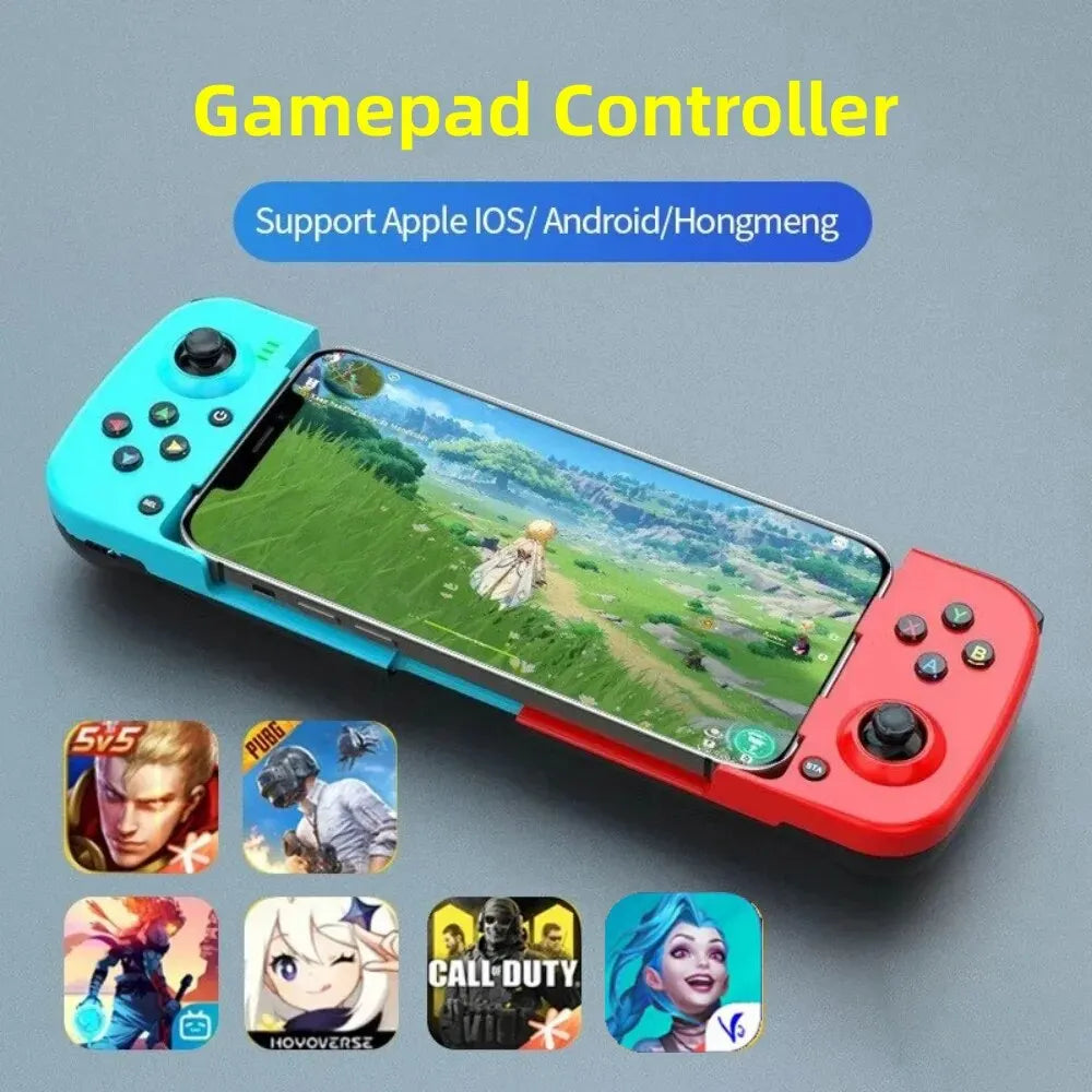 Gamepad telescópico para Apple iOS, Android, Switch, PS4, controlador de juegos inalámbrico.